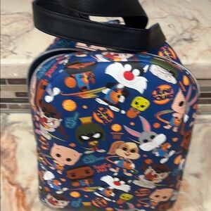 Looney Tunes Blue Cartoon Backpack